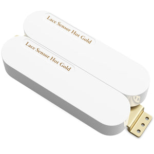 Lace Sensor Hot Gold Dually 12k Neck Humbucker Pickup, White, 22051-01