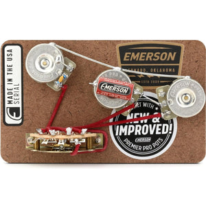 Emerson Custom USA Prewired Kit for 5-Way Fender Strat/Stratocaster w/ 250k Pots