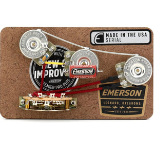 Emerson Custom USA Prewired Kit for 5-Way Blender Stratocaster w/ 250k Pots