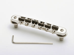 Goldo Tune-O-Matic Lowrider Bridge M4 2-29/32" bolts Spacing - NICKEL, HWGLN