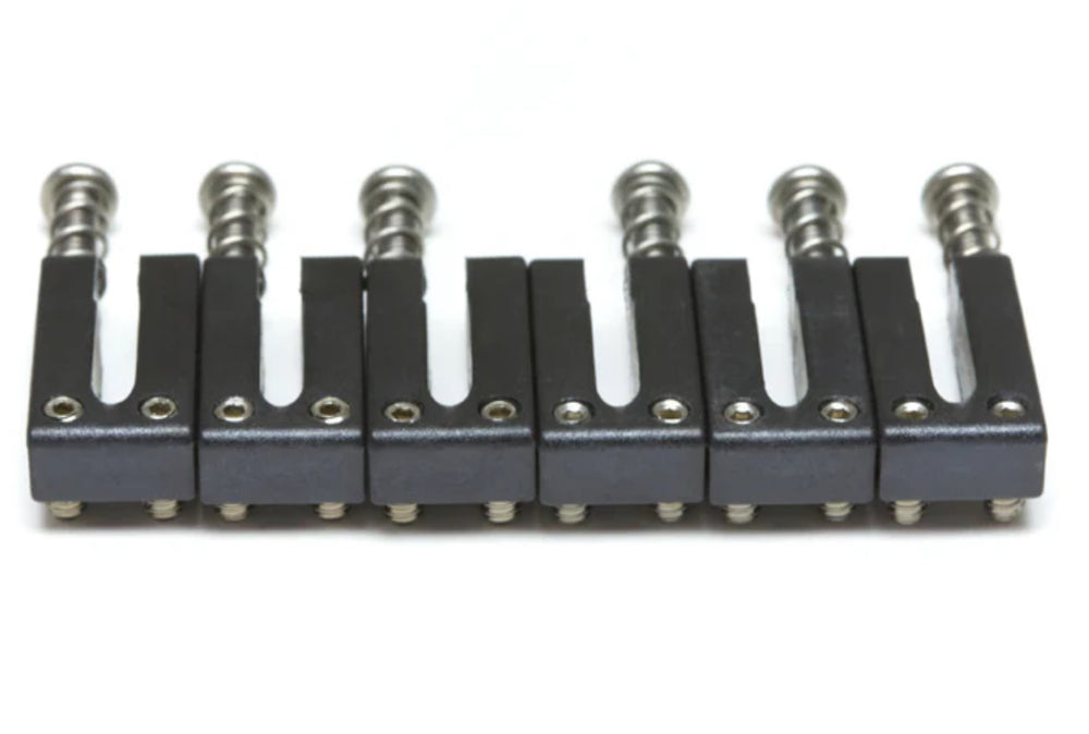 Graph Tech String Saver Elite 3x3 6-Saddle Set for Strat/Tele, 2-1/16" Spacing