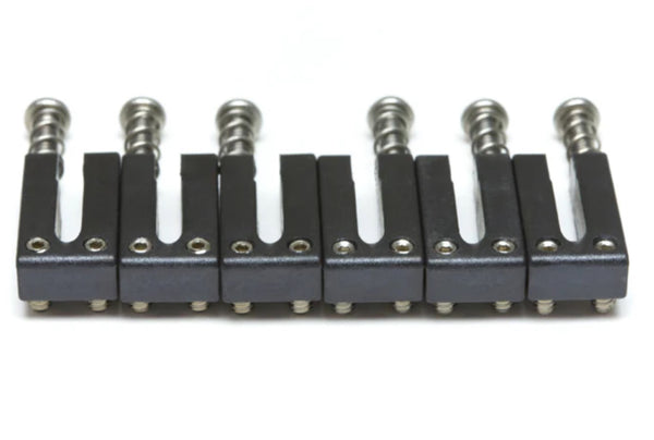 Graph Tech String Saver Elite 3x3 6-Saddle Set for Strat/Tele, 2-1/16" Spacing