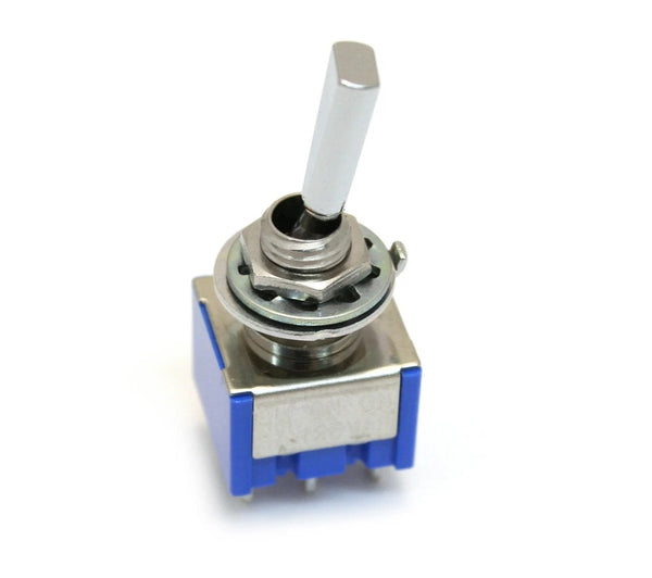 Allparts ON-ON-ON 3-way DPDT Mini Toggle Switch for Guitar/Bass, CHROME