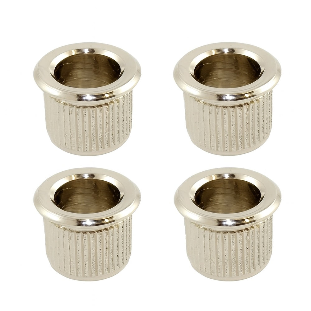 Allparts Vintage-Style Large Bass String Ferrules, (4) NICKEL