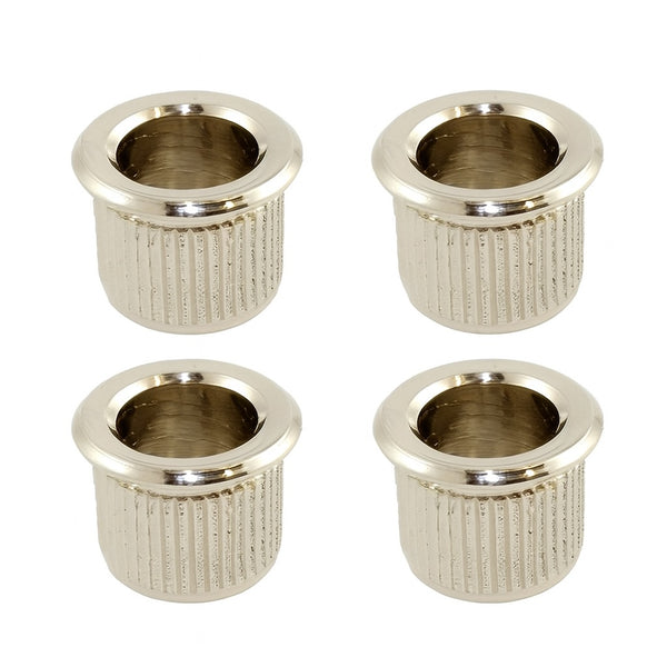 Allparts Vintage-Style Large Bass String Ferrules, (4) NICKEL
