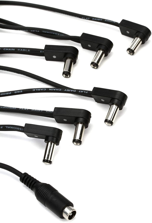 EBS DC-6-90F - 9.45-inch Angled-Straight Daisy-Chain DC Power Split Cable 1-6