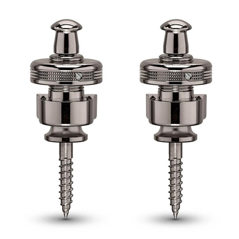 Genuine Schaller RUTHENIUM S-Lock Guitar Strap Locks Pair/Set, Made in Germany