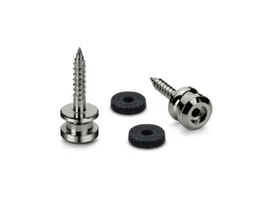 Genuine Schaller Germany S-Lock Straplock Replacement Buttons Pair, RUTHENIUM