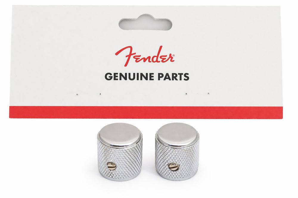 Genuine Fender Pure Vintage 60s Telecaster/Tele Knurled Barrel Metal Knobs