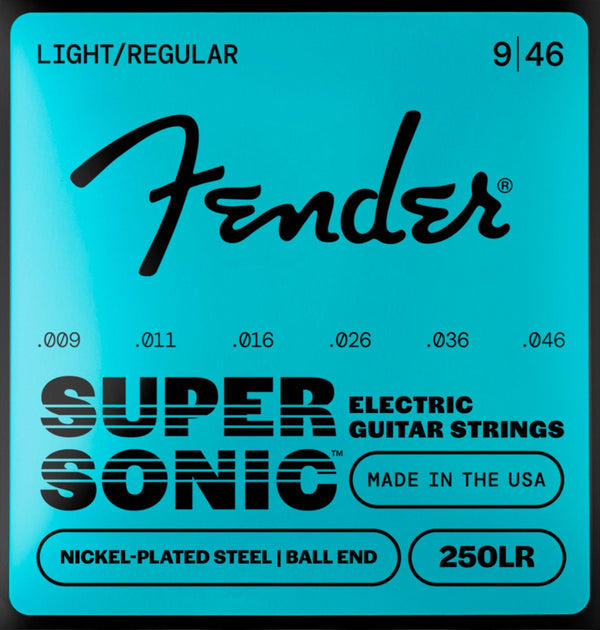 Fender Super 250LR Nickel-Plated Steel Electric Guitar Strings - LIGHT/REG 9-46