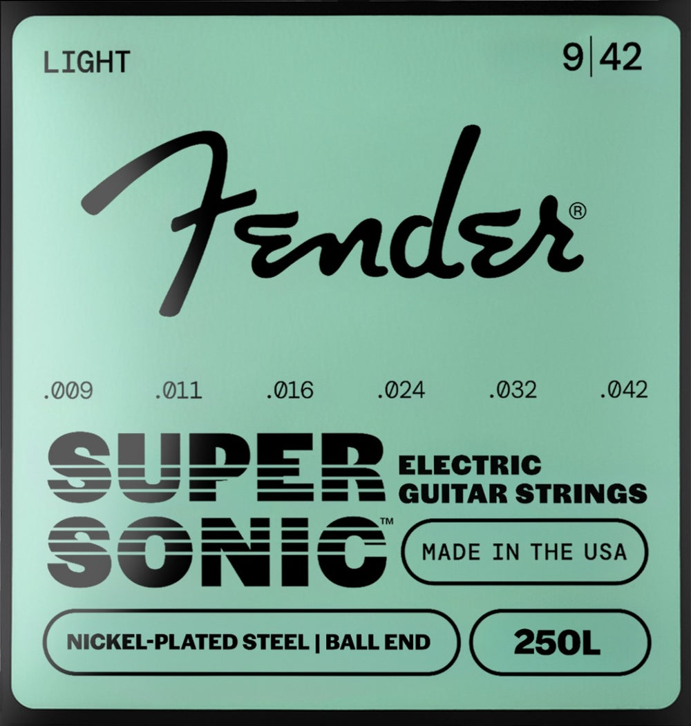 Fender Super 250L Nickel-Plated Steel Electric Guitar Strings Set - LIGHT 9-42