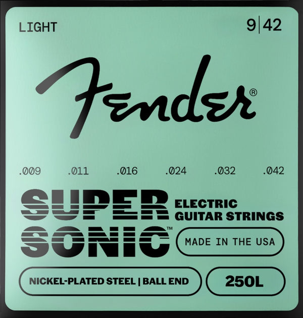 Fender Super 250L Nickel-Plated Steel Electric Guitar Strings Set - LIGHT 9-42