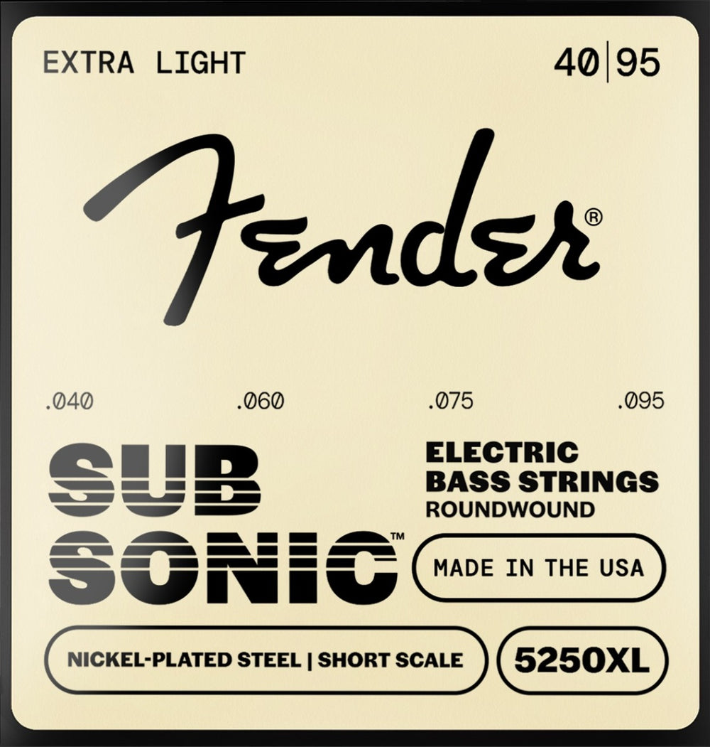 Fender 5250XL NPS Roundwound Electric Bass Strings Short-Scale EXTRA LIGHT 40-95