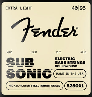Fender 5250XL NPS Roundwound Electric Bass Strings Short-Scale EXTRA LIGHT 40-95