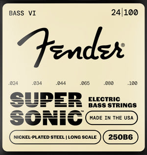 Fender Super 250B6 Nickel-Plated Steel BASS VI Guitar Strings - 24-100