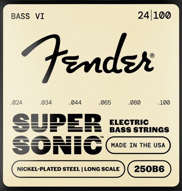 Fender Super 250B6 Nickel-Plated Steel BASS VI Guitar Strings - 24-100