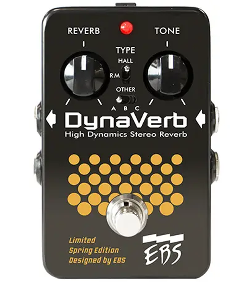 EBS DynaVerb Limited Edition Guitar/Bass Reverb Effect Pedal
