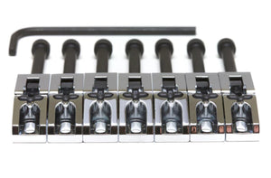 Graph Tech Floyd Rose Style 7-STRING String Saver Saddles Set, CHROME