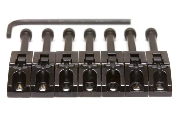 Graph Tech Floyd Rose Style 7-STRING String Saver Saddles Set, BLACK