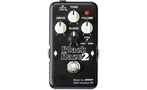 EBS Black Haze 2 Creamy Drive Bass/Guitar Distortion Pedal