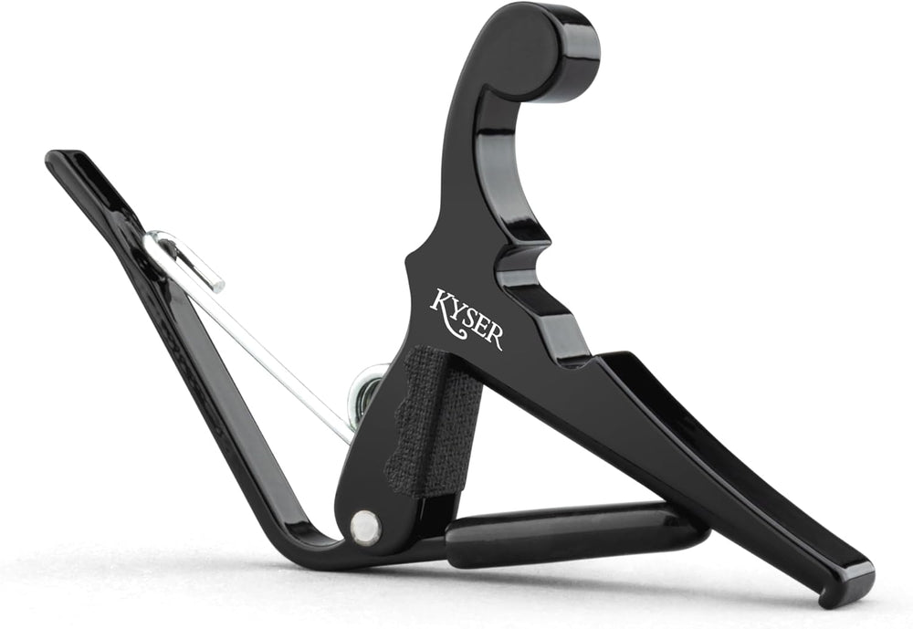 Kyser Quick-Change Capo, Black - for Banjos, Ukes, & Mandolins, USA Made, KBMBA