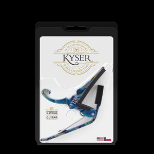 Kyser Quick-Change Capo, Abalone for 6-String Acoustic Guitar, USA Made, KG6ABA