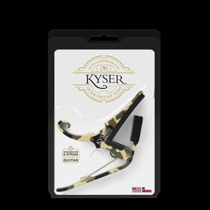 Kyser Quick-Change Capo, Camo 2.0, for 6-String Acoustic Guitar, USA, KG6C2A