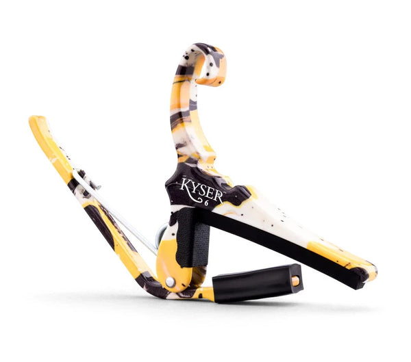 Kyser X Gopherwood Tiger Capo for 6-String Acoustic Guitar, KG6GWTA