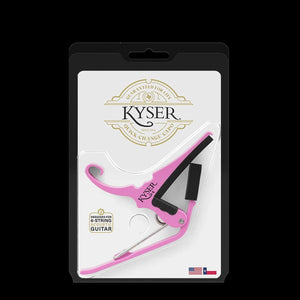Kyser Quick-Change Capo, Pink Revival, for 6-String Acoustic Guitar, USA, KG6PRA
