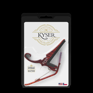 Kyser Quick-Change Capo, Rosewood, for 6-String Classical Guitar, USA, KGCRWA