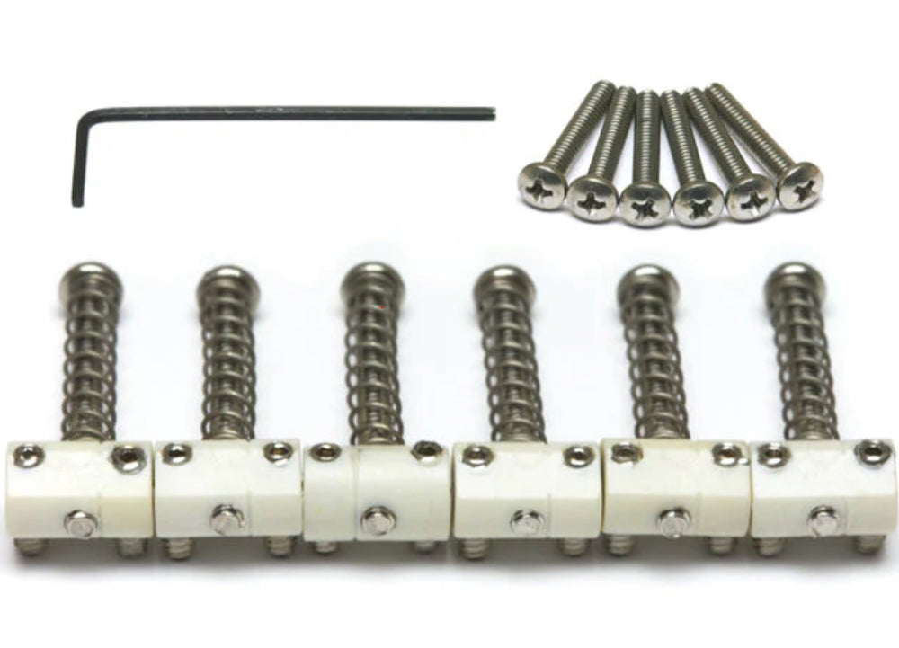 Graph Tech 6-Barrel-Saddle Set for Vintage Tele/Telecaster, PQ-8166-00