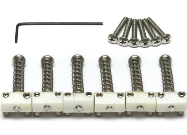 Graph Tech 6-Barrel-Saddle Set for Vintage Tele/Telecaster, PQ-8166-00