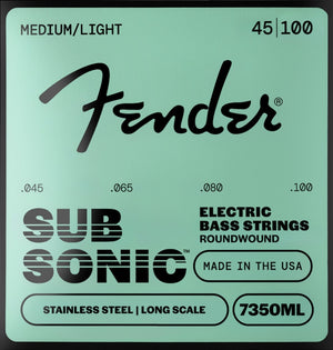Fender 7350ML Stainless Roundwound Bass Strings, Long Scale MEDIUM LIGHT 45-100