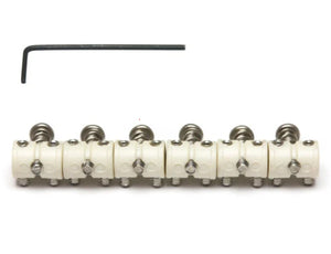 Graph Tech TUSQ 6-Barrel-Saddle Set for Jazzmaster/Jaguar/Mustang Guitar