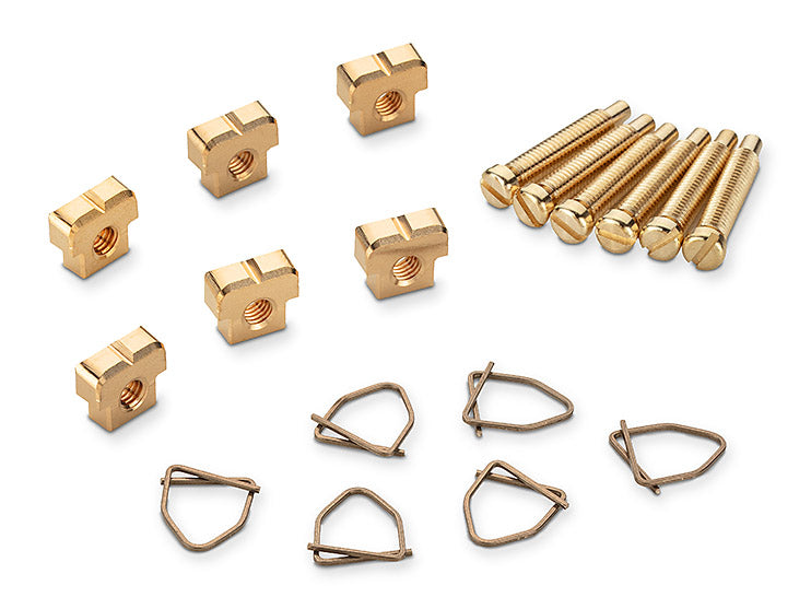Schaller Germany Signum Pure Sound Brass Bridge Saddles, Set of 6