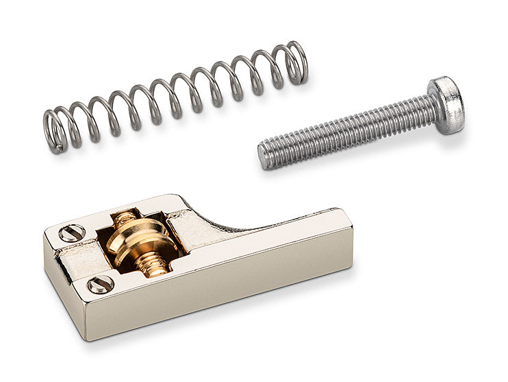 Schaller Germany 3D6 Replacement Roller Bridge Saddle, Nickel, for E/A/D