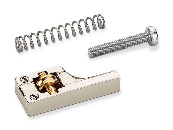 Schaller Germany 3D6 Replacement Roller Bridge Saddle, Nickel, for E/A/D