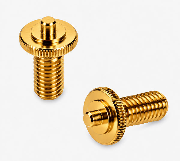 Schaller Germany M8 Height Adjustment Screws for STM Roller Bridge, GOLD