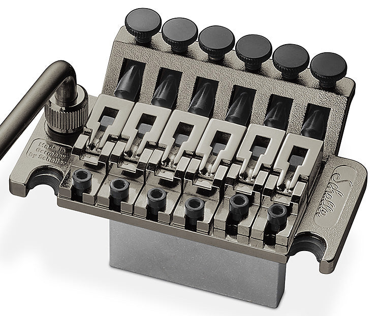 Schaller Germany Floyd Rose Tremolo Kit - Ruthenium with 42mm Block, R2 Nut