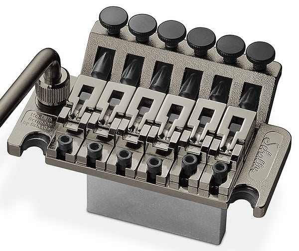 Schaller Germany Floyd Rose Tremolo Kit - Ruthenium with 42mm Block, R2 Nut
