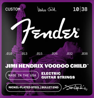 Fender Jimi Hendrix Voodoo Child BULLET-END NPS Electric Guitar Strings, 10-38