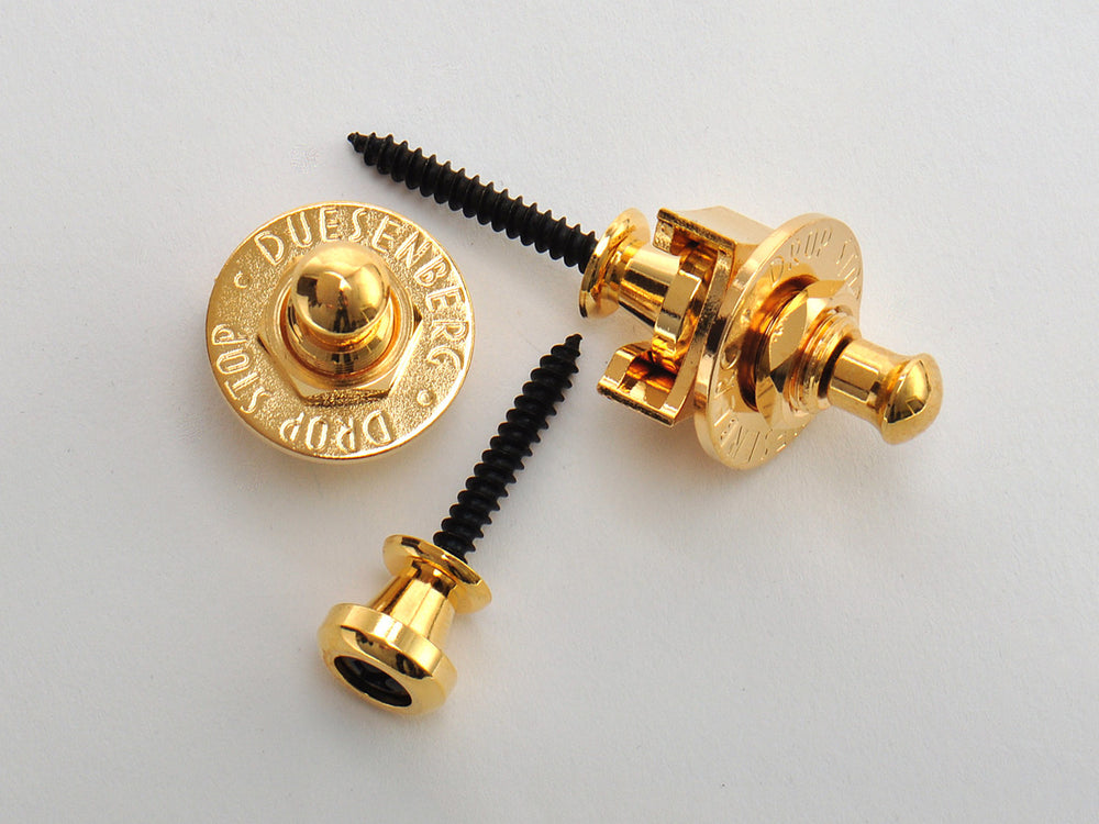 Göldo / Duesenberg Germany Drop Stop Guitar/Bass Strap Lock Set – GOLD (EPDSG)