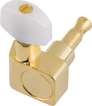 Genuine Fender DELUXE Strat/Tele Gold Tuners Pearloid Buttons Tuning Machines