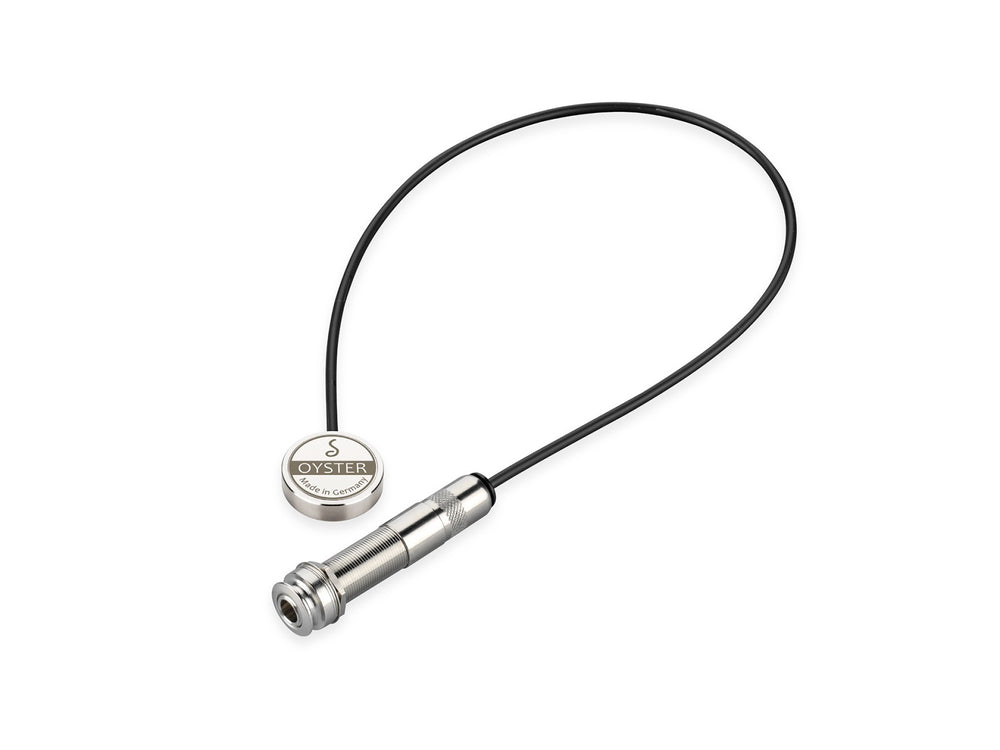 Schaller Germnay S/S Oyster Piezo Acoustic Instrument/Guitar Pickup, Nickel