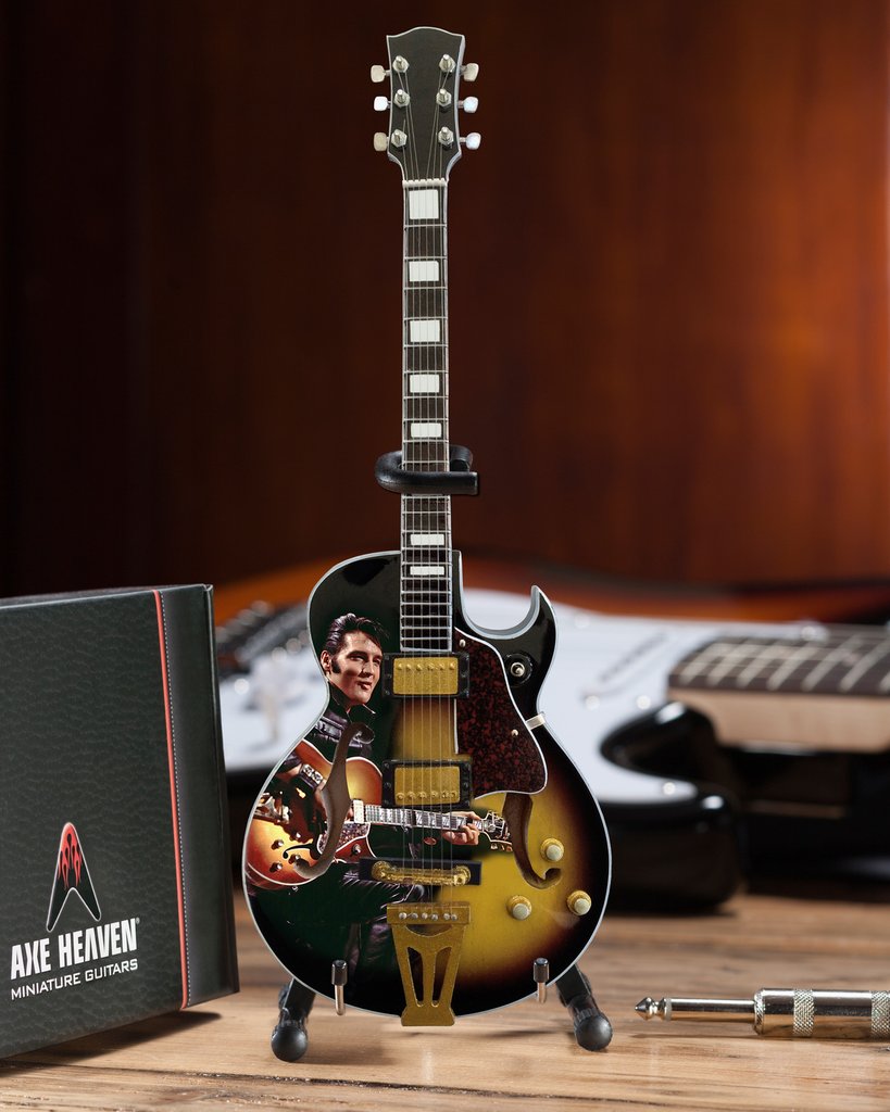 AXE HEAVEN Elvis Presley '68 Special Hollow Body Guitar Miniature Display Gift