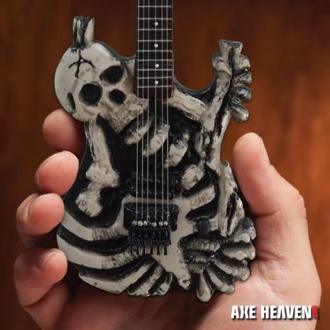 AXE HEAVEN George Lynch Signature Skull & Bones J.FROG Miniature Guitar Display