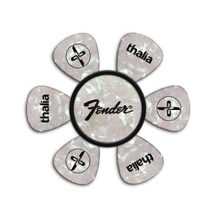 Thalia X Fender Pick Puck, Guitar Pick Holder, Mother of Pearl/Perine Logo