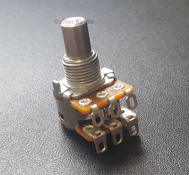 Genuine Fender 500K 3/8" Solid Shaft Pickup Pan Pot for American Deluxe Basses