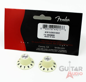 Genuine Fender '65 American Vintage Jazzmaster Hat Knobs Pair Set - 099-2086-000