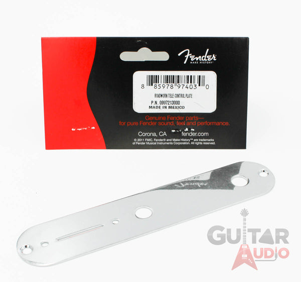 Genuine Fender ROAD WORN Telecaster/Tele Control Plate - CHROME, 099-7213-000